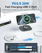 Desktop Power Grommet with 20W USB C Fast Charging, 3 inch Flush-Mount Recessed Power Strip for Desk,Office Tables,Furniture, Recessed Outlet 6FT Cord, 45° Thin Flat Plug, 2 USB Ports, White