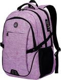 SHRRADOO Anti Theft Laptop Backpack Travel Backpacks with Combination Lock for Women Men College Backpack Computer Bag Fits 17 Inch Laptop,Purple | Travel Backpacks