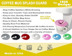 Coffee Mug Cup Splash Splatter Guard Screen compatible with Keurig and other single serve brewing machines (Rose Pink)