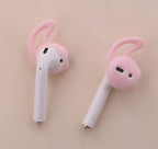 JNSA 6 Pairs Silicone Ear Tips Ear Hooks Compatible with Apple AirPods/EarPods,Silicone Soft Covers Anti-Slip Sport Earbud Tips, Anti-Drop Ear Hook Gel Headphones Earphones Tips,6 Colors