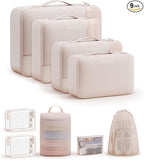 9 Set Packing Cubes for Travel, Gifts for Women Mom,Anti-Tearing Suitcase Organizer,OlarHike Vacation Essentials & Accessories for Cruise Ship