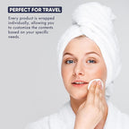 Personal Care Travel Toiletries | 1-Shoppe Amenities Kit | Travel Shaving Set, Toothbrush & Paste, Mouthwash, Makeup Wipes, Swabs, Nail File & Sewing Kit | 300 Pieces