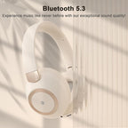 Active Noise Cancelling Headphones, 100H Playtime Headphones Wireless Bluetooth, Bluetooth Headphone with Microphone, Over- Ear Wireless Headphone with Deep Bass for Travel