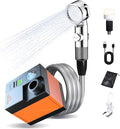 Portable Shower for Camping, Compact Outdoor Shower with Temperature Display & EPS, IPX7 Waterproof with 3-Mode Head, Rechargeable Shower Pump for Hiking, Beach, Pet, RV & Camp Accessories