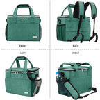 BAGLHER Dog Travel Bag Backpack Pet Supplies Backpack Pet Accessories Storage Bag 5-Piece Set With Shoulder Strap 2 Lined Pet Food Containers 2 Foldable Feeding Bowls Essential Kit for Pet travel