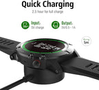 2Pack Charger for Garmin Venu 4/Venu 3/Venu 3S/Venu 2/Venu 2 Plus/Venu 2S/Venu/Venu Sq 2/Venu Sq/Venu X1 Replacement USB Charging Cable Date Sync Cord Adapter for Garmin Venu Series Smartwatch