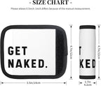 2 Pack Get Naked - Funny Saying Luggage Handle Wraps Suitcase Tags Identifiers for Travel Accessories