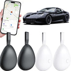 GPS Tracker for Vehicles, Mini Tracking Device for Vehicles, Car Tracker Device Hidden No Subscription Work with Find My (iOS Only), Key Finder, for Kids, Dogs, Luggage, Bag (Black and White, 4 Pack)