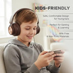 ARTIX Over Ear Headphones Wired with Microphone and Volume Control, Foldable Noise Isolating Headset with Deep Bass for School, Laptop, Computer, Chromebook, Tablet, Travel (3.5mm Jack)