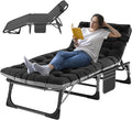 ABORON Camping Cot for Adult 28" Extra Wide, Heavy-Duty 1200D Oxford Cot for Sleeping, Portable Folding Camp Bed with Mat