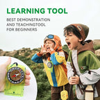 Compass Hiking Survival, Wilderness Survival Compass for Kids- Magnetic Gear Set Navigation Map- Backpacking Camping Hunting Survival