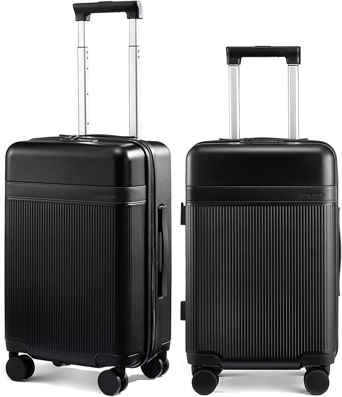 LOVEVOOK Hard Shell Carry On Luggage 22x14x9 Airline Approved with Removable Lining,22 Inch Carry On Suitcase with Spinner Wheel TSA Lock,Lightweight Checked Luggage for Men Women Travel Business Trip