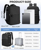 coofay Vacuum Backpack Travel with Pump Airbag Travel Backpack with Vacuum System Mochila de Viaje Compresion al Vacio Easyvacpack Vacpack Backpacks for Traveling Carry on Luggage