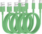 Car Carplay Cable for iPhone 17 16 15 Charger Cord,3/3/6/6FT USB A to USB C Cable for iPhone 17 Pro Max/16 Pro/15 Plus Charger,USB C Car Charger for Apple 17 Air/16 Pro Max/16e/15/iPad Pro-Green