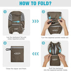 G4Free Lightweight Packable Hiking Backpack for Men Women Small Hiking Daypacks Foldable Shoulder Pack Casual Outdoor Bag 11L