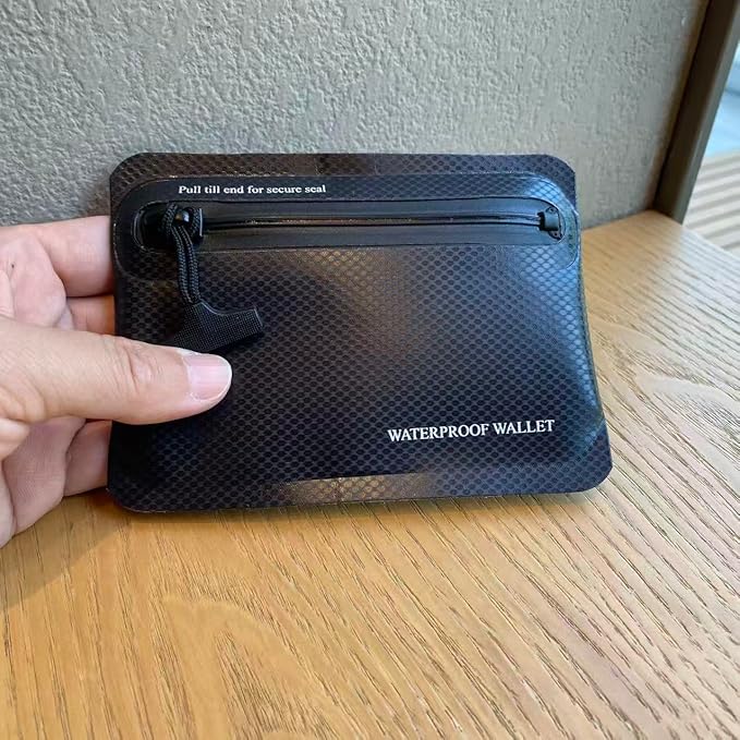 Heavy Duty Airtight Wallet Submersible Waterproof Wallet Protection for Keys, Cards