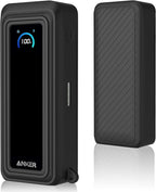 Silicone Case for Anker Prime Power Bank (26,250mAh 300W) Travel Protective Cover, Shockproof | Compact | Tactile Grip | Impact Protection for Anker Power Bank (300W), LCD Display Visible (Black)