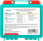 Be Smart Get Prepared 85 Piece First Aid Kit: Clean, Treat, Protect Minor Cuts, Scrapes. Home, Office, Car, School, Business, Travel, Emergency, Survival, Hunting, Outdoor, Camping & Sports, FSA HSA