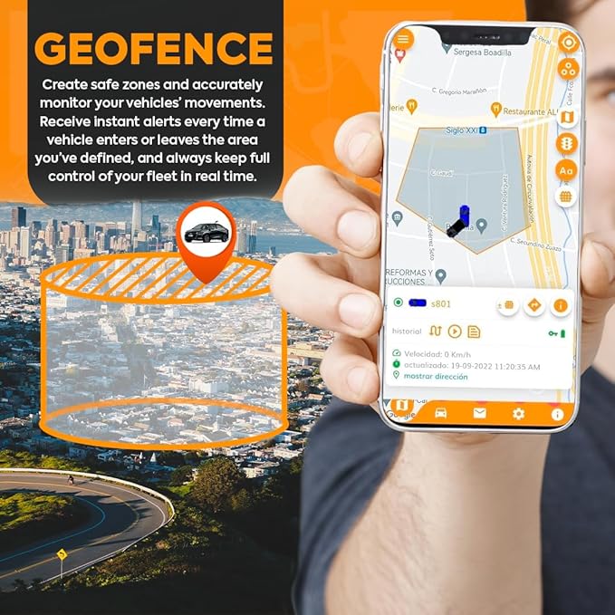findCar-OBD-4G - GPS Tracker for Vehicles: Car, Motorcycle and Truck with Built-in SIM, Plug-and-Play Connection, Vehicle Tracking with App, Anti-Theft, Speed Alert. Low-Cost Subscription Plans
