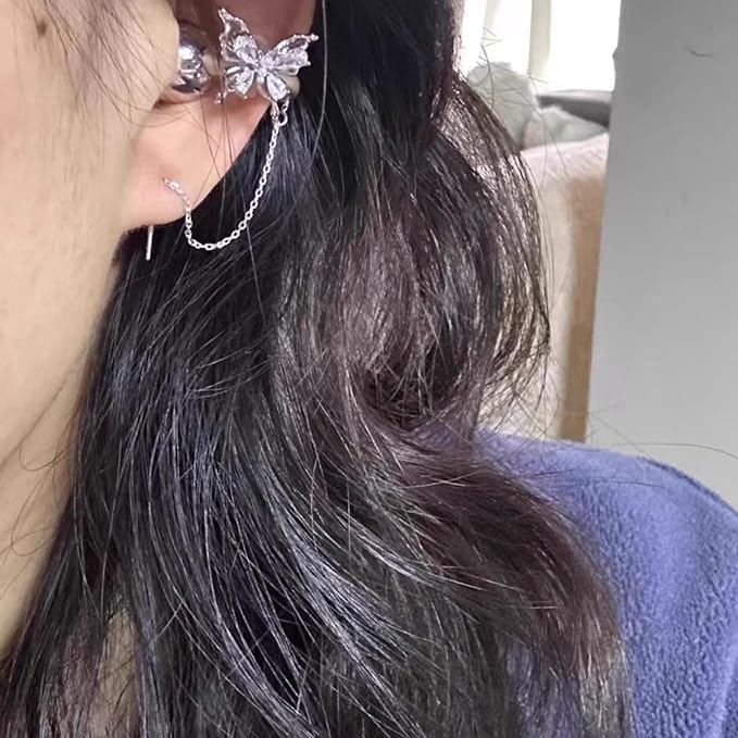 Bow Rhinestone for Clip on Earbuds Open Ear Accessories, Elegant Zirconia Decorative Earphone Accessories, Removable Exquisite DIY Decoration