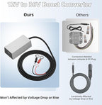 Starlink Mini 12V Battery Adapter with Step Up Converter, Battery O Ring Cable to DC Female 12V-24V to 36V Step Up Booster