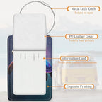 Turtle Luggage Tags for Suitcase 3 Pack, Privacy Cover ID Label with Stainless Steel Loop and Address Card for Travel Bag Suitcase