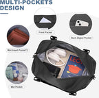HYC00 Travel Duffel Bag,Carry-on Overnight Weekender Bags for Women,Sports Tote Gym Bag with Wet Pocket
