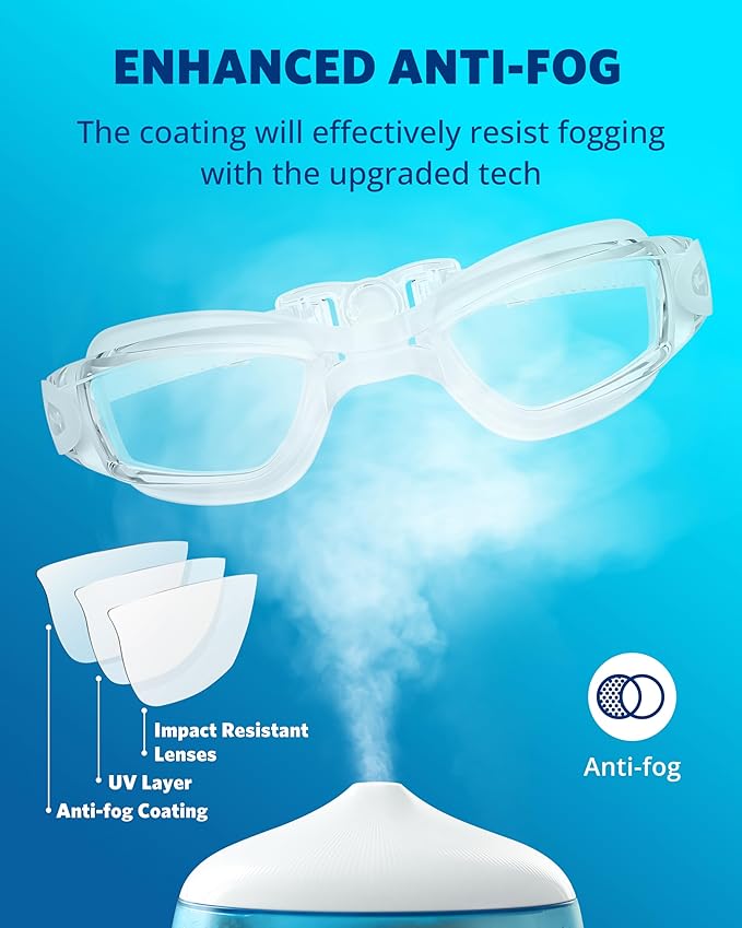 Aegend Swim Goggles, Swimming Goggles No Leaking Full Protection Adult Men Women Youth