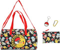 Pokémon Half Poké Ball & Character Print 5-Piece Duffel Bag Set