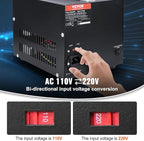 VEVOR Voltage Converter Transformer, 2000W, Heavy Duty Step Up/Down Transformer, Convert from 110 Volt to 220 Volt and from 220 Volt to 110 Volt, with US Outlet EU Outlet 5V USB Port, CE Certified
