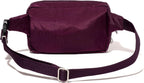 Baggallini Securtex Anti-theft Belt Bag 8.8"x5.5" Crossbody Fanny Pack for Women RFID Wallet Locking Zipper Travel Purse