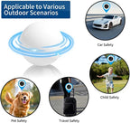Mini GPS Tracker for Vehicles - No Monthly Fee Car Tracker with Anti-Loss, Location History & Long Battery Life, Compatible with Android ﻿ ﻿ (White)