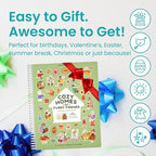 Cozy Homes of Furry Friends 500+ Sticker Book by Cupkin Fun Toddler Calendar Activity Coloring + Sticker Book, Road Trip Essentials, 12 Coloring Pages + Scenes for Ages 2–8 Years
