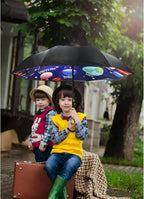 MRTLLOA 40/49/56 Inch Oversize Windproof Inverted Reverse Upside Down Umbrella, Golf Size Rain Umbrella, Double Layer, C-Shaped Handle for Men, Women and Kids