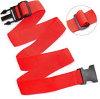 2Pack Luggage Straps for Suitcases, Travel Connector for Carry On Bag, Add Bag to Connect Two Suitcases, Adjustable Belt Attachment Accessories for Connect Your 3 Luggages, Red