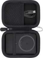 khanka for Anker Nano Power Bank Ultra-Slim 5,000Mah & Maggo Power Bank 10K Case,Compatible with Anker A1665/A1664 Slim Magnetic Charger, Protective Carrying Case Only (Black)