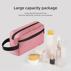 Icramsy Travel Toiletry bag Toiletry bag for women men Hanging Cosmetic bag Travel accessories for Women Men (Dusky pink)