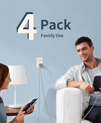 MFi Certified iPhone Charger, 4Packs(3/6/6/10FT) USB iPhone Charging Cable Nylon Braided Fast Charging Cord Compatible for iPhones/Pad(Gray +White)