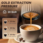 H02 PRO Portable Espresso Maker, Compatible with NS Capsule & Ground Coffee, Father's Day Coffee Maker, 20 Bar Self-heating Small Electric Travel Espresso Machine for Camping, Hiking