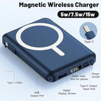 Azmuth for MagSafe Portable Charger, 10000mAh Magnetic Power Bank with 20W PD USB-C Fast Charging LED Display for MagSafe Battery Pack, Magnetic Travel Charger for iPhone 17/16/15/14/13/12 Series