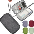 CAAORDKSO Electronic Organizer Travel USB Cable Accessories Case Bag, Waterproof Electronics Accessories Bag Organizer Case for USB, Cable, Cord, Charger, Phone, Power Bank, Earphone (Dark Gray)