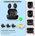 [3 Pairs] Ear Tips Covers for New Bose QuietComfort Earbuds, Sport Anti-Slip EarTips Silicone Anti Scratches Replacement Ear Covers Earbuds Accessories (S/M/L) (Off-White)