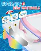 Swim Goggles 2 Pack, Wide View Anti Fog&UV Swimming Goggles for Audlt, No Leak Pool Beach Essentials for Men Women