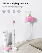 TROND Outlet Extender with USB C, 3 AC Outlet Splitter with 360 Rotation, Multiple Wall Plug with PD 20W Port, Cute Pink Plug Extension for Home Decoration, Travel Cruise Essentials
