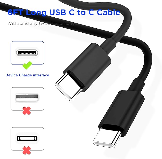 iPhone 17 16 15 Charger Fast Charging,2Pack 20W Apple iPad USB C Wall Chrager Block with 6FT USB C to C Cable for iPhone 17/Pro/Pro Max/17 Air/ 16/16 Pro/16 Pro Max/15/Plus/Pro/Pro Max (Black)