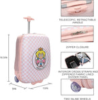 Bioworld Super Mario Brothers Princess Peach Kids' 16.5" Wheeled Luggage