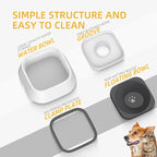 Dog Drinking Bowl, No-Spill Slow Feeder Water Bowl for Dogs and Cats with Floating Disk - Splash-Proof Design for Travel, Ideal for Small Dogs and Messy Drinker