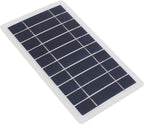 5W Solar Panel for Phone Radio, Solar Panel Charger for Micro USB & USB C Port, 5W USB Solar Panel for Small Devices, Without Power Storage Function