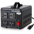 Yinleader 1500W 110V to 220V or 220V/230V/240V to 110V/120V Power Converter Step Up/Down Voltage Transformer Converter for Use 220V Overseas Appliances