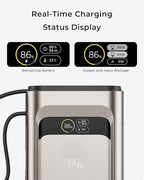 2026 FIFA Licensed 190W 20000mAh Power Bank for Laptop Portable Charger,3-Port USB-C PD Fast Charging Battery Pack with Built-in Retractable Cables for MacBook,Cell Phones,iPhone,iPad,Android,Samsung